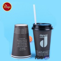 Cheap wholesale black paper 100ml single wall printed takeaway coffee cups with lid