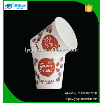 6oz 6.5oz 7oz single wall disposable coffee paper cups for cafe shop