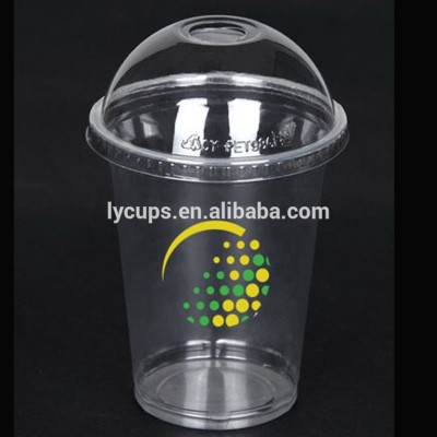 16oz disposable PET plastic cup with logo