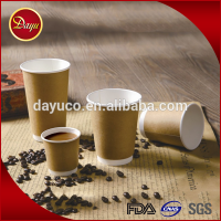 Compostale double wall Kraft paper hot coffee milk cup